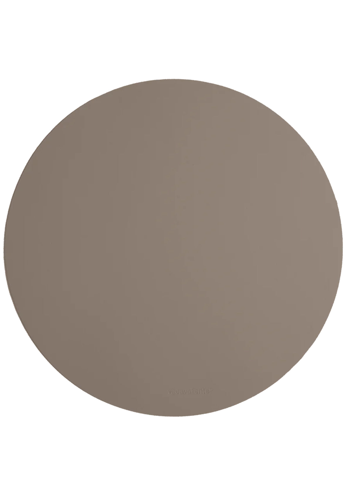 Set de 4 Manteles individuales redondos de cuero reciclado antimanchas