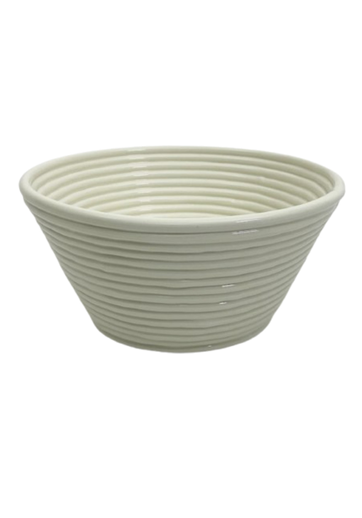 Bowl Acanalado Blancao Cerámica Grande