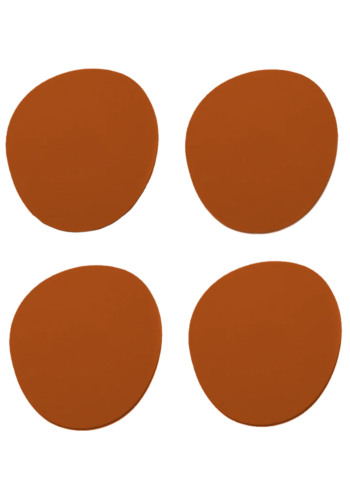 Set de 4 Portavasos Piedra de Cuero Reciclado