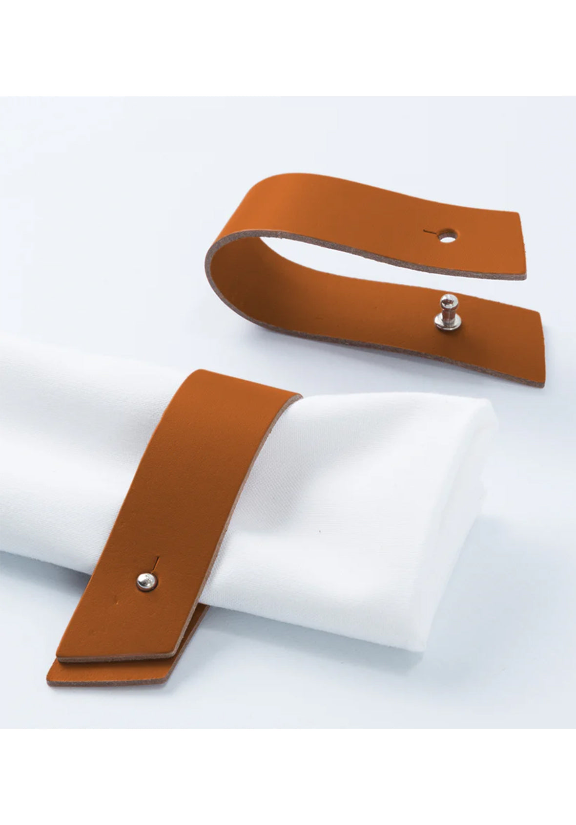 Set de 4 Porta Servilletas en piel reciclada