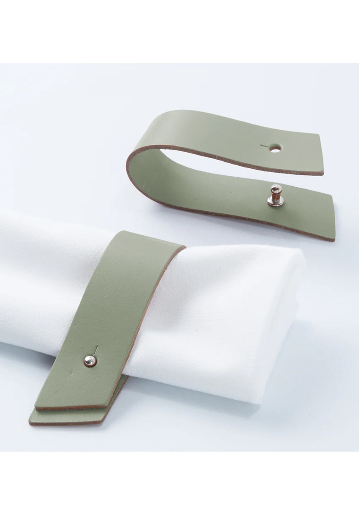 Set de 4 Porta Servilletas en piel reciclada