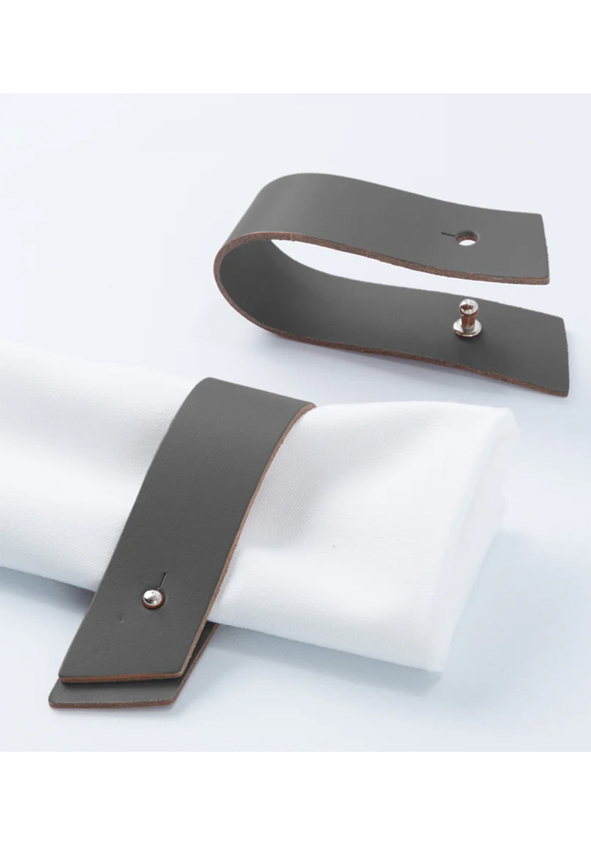 Set de 4 Porta Servilletas en piel reciclada