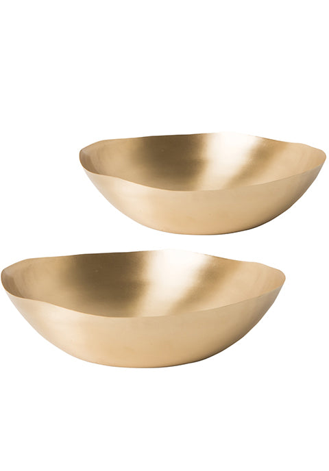 Set de 2 bowls Nature de latón