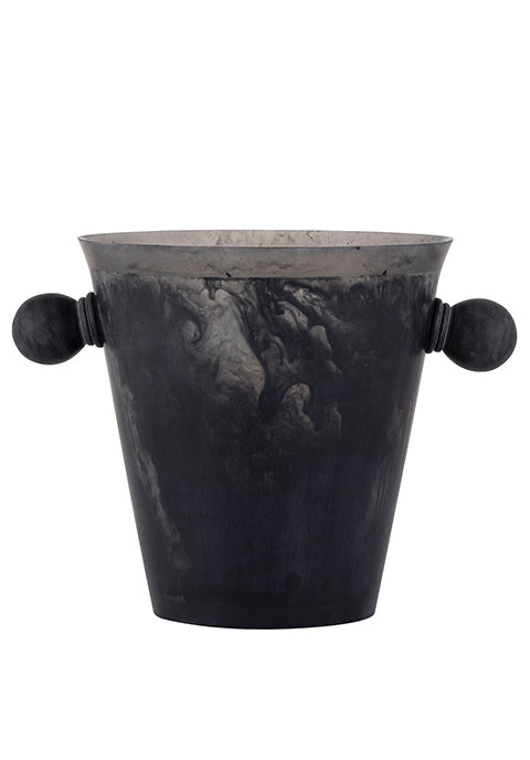 Hielera  Elena -de resina negra con asas