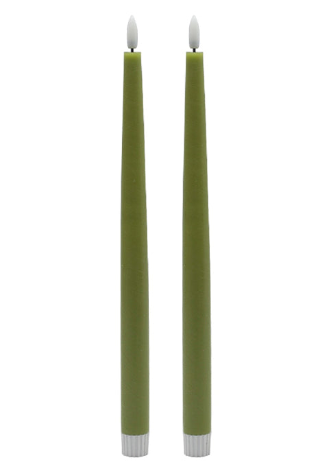 Vela NOOR taper alta sin flama (Set de 2)