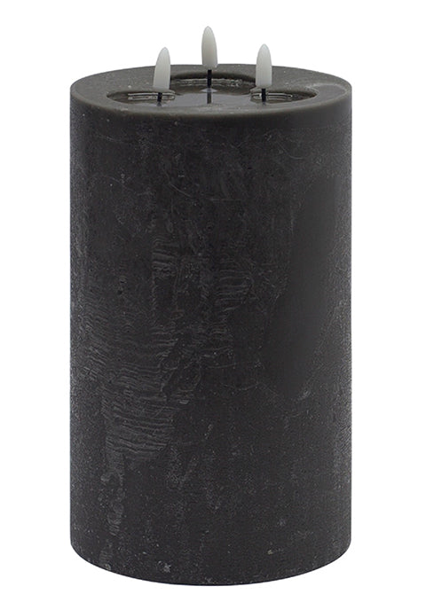 Vela Noruega grande sin flama blanca de 3 mechas