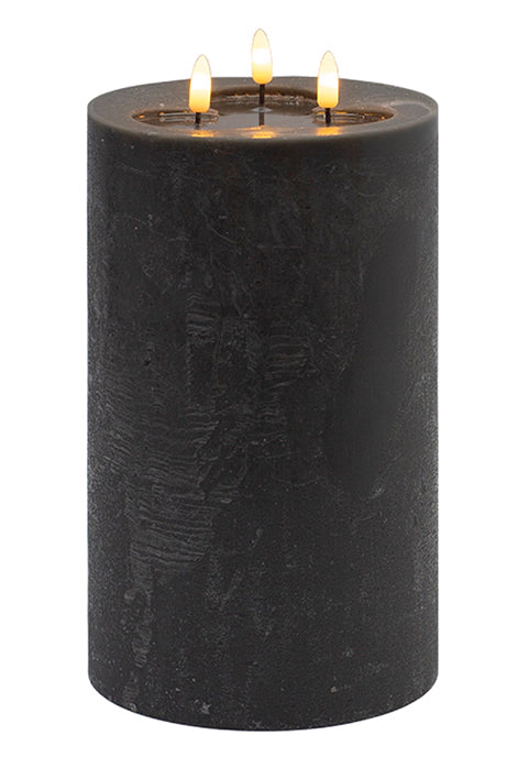 Vela Noruega grande sin flama blanca de 3 mechas