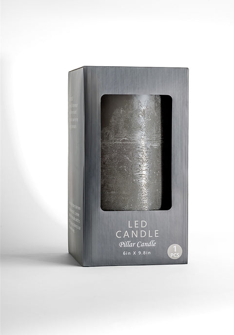 Vela Noruega grande sin flama blanca de 3 mechas