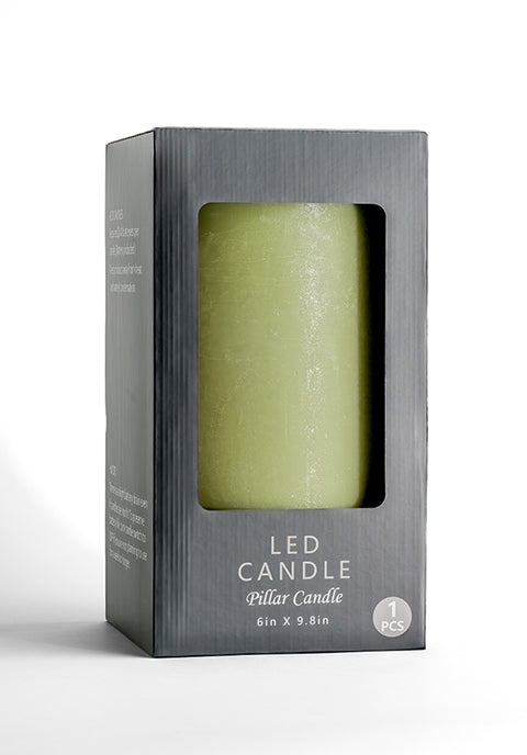 Vela Noruega grande sin flama blanca de 3 mechas