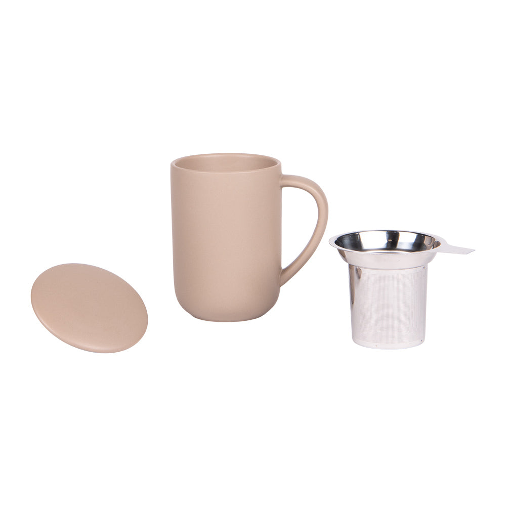 Tisaniere Uno Palo de Rosa Mate con Infusor de Acero Inoxidable