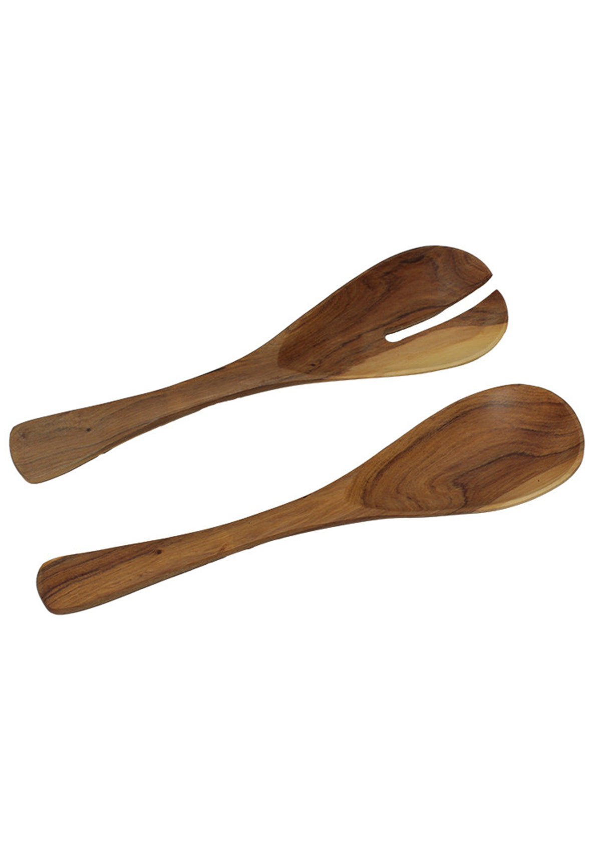 Set Cubiertos 2 Servidores de Ensalada Salad Server Pm Madera