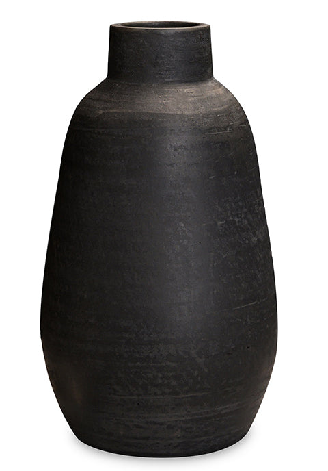 Maceta Bahamas  de terracota negra