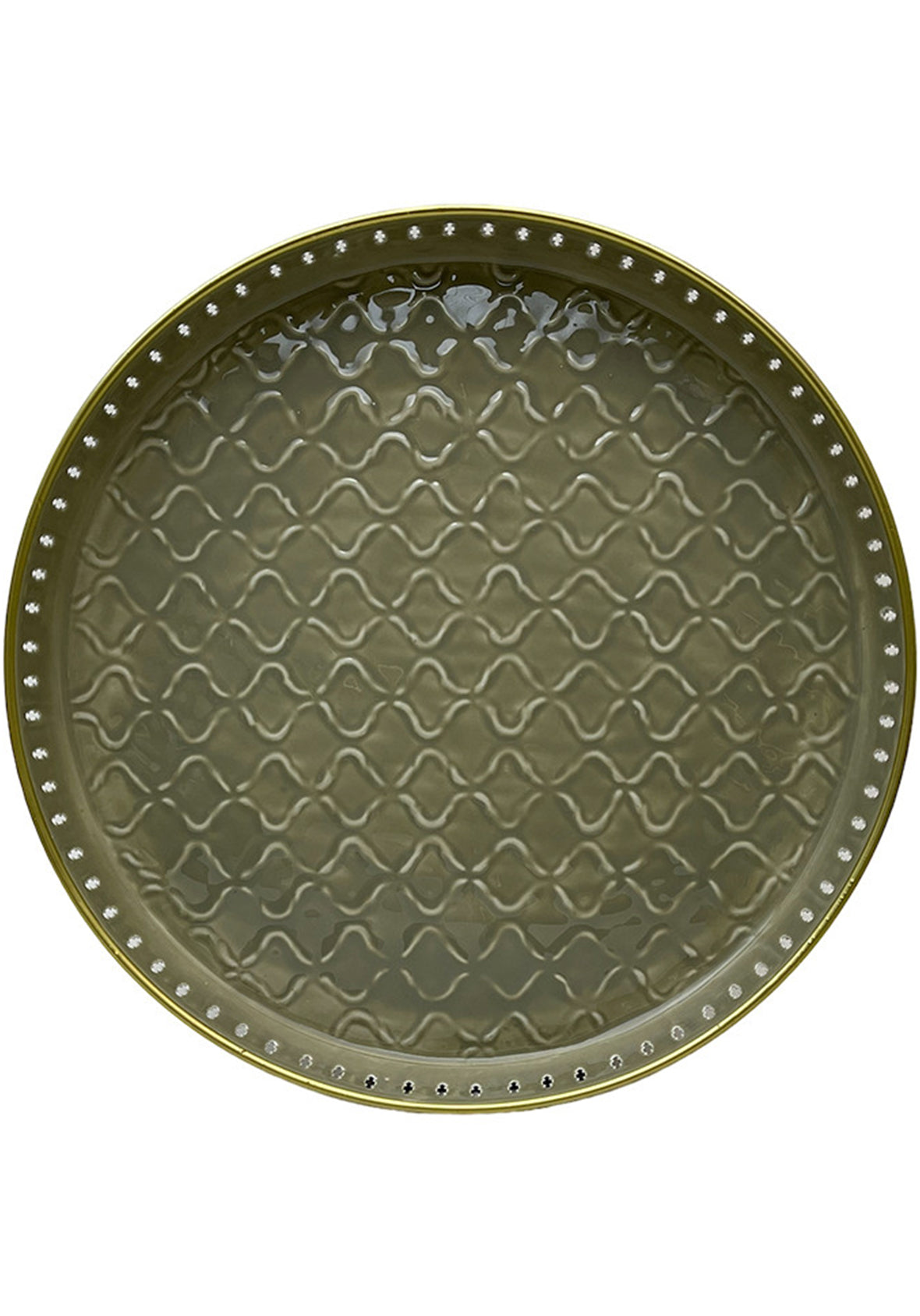 Mesa lateral con cubierta intercambiable base de metal dorada – Colección Marrakesh