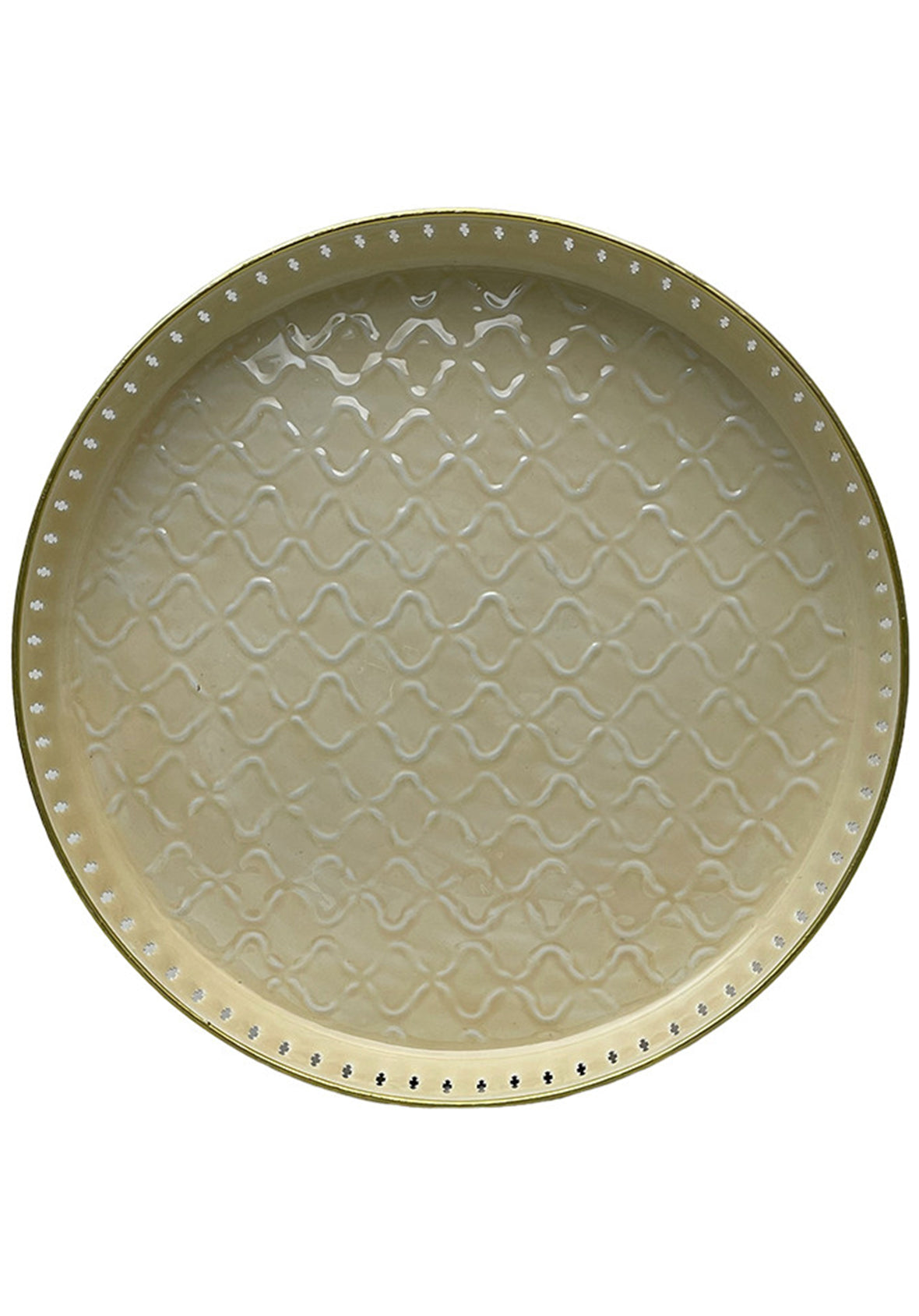 Mesa lateral con cubierta intercambiable base de metal dorada – Colección Marrakesh