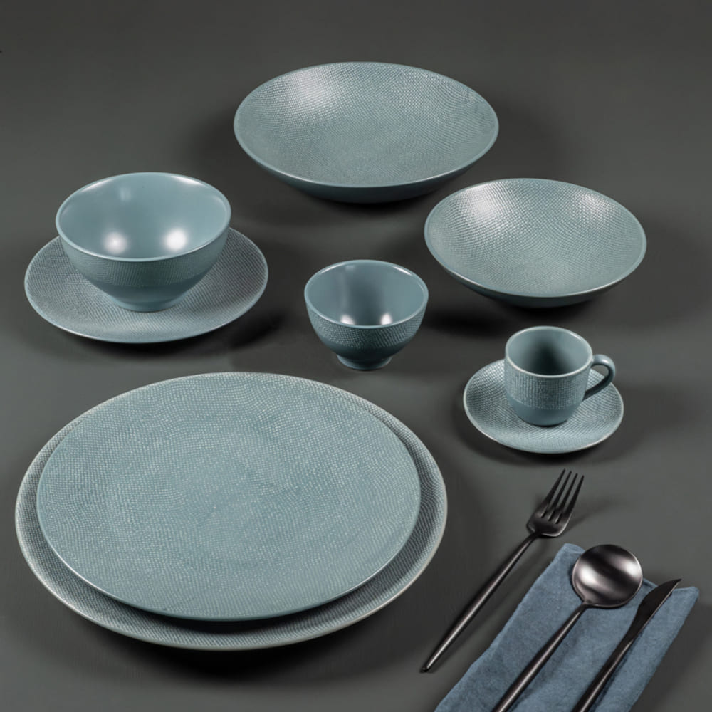Set de vajilla individual 8 piezas – Vesubio Blue
