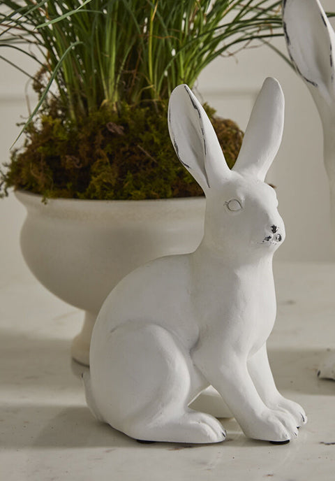 Figura decorativa de conejo de jardín