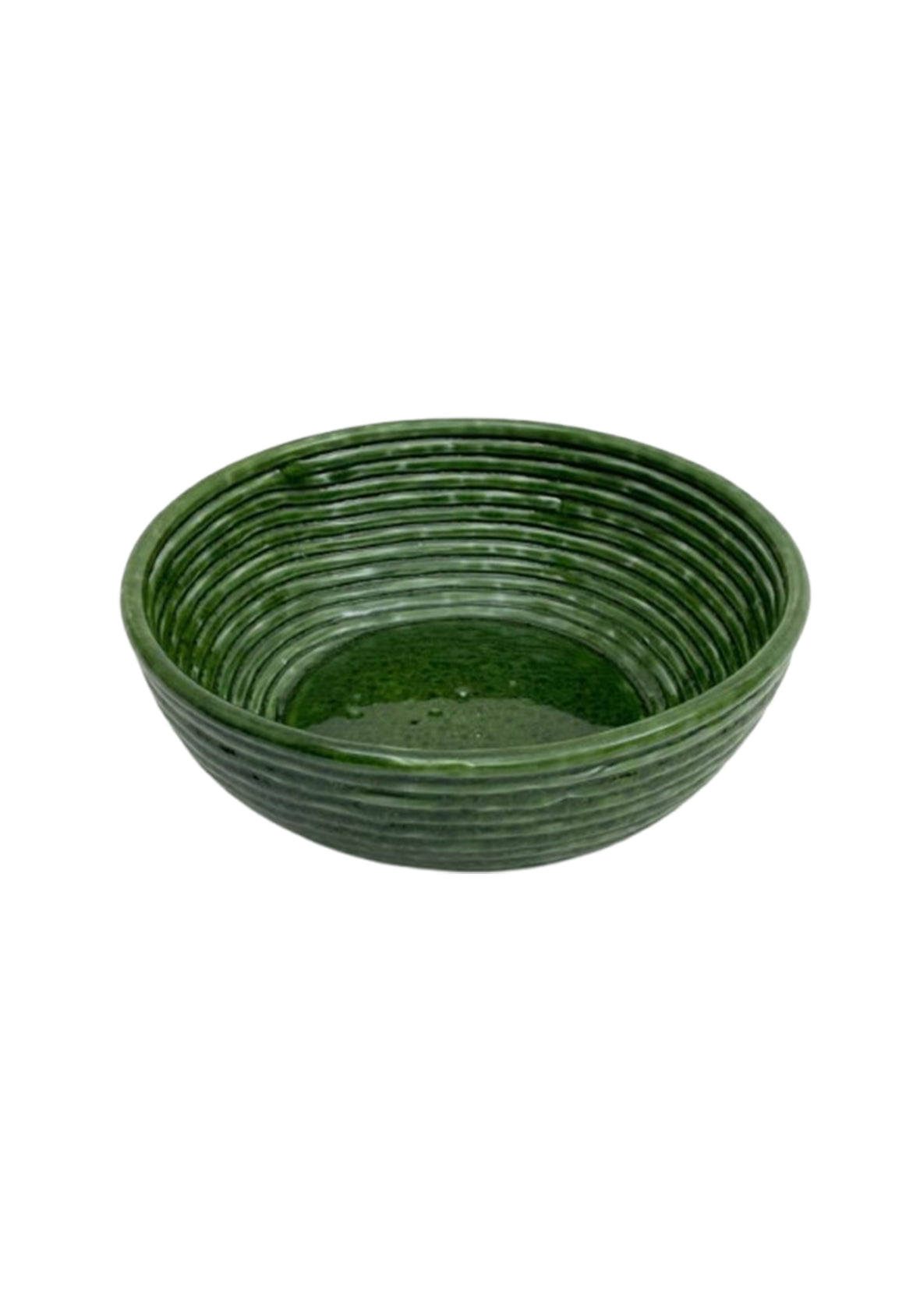 Bowl Cerámica Acanalada Cerámica- Esmerald