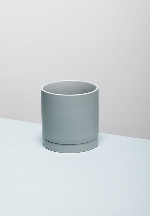 Maceta Romey - neutra con plato