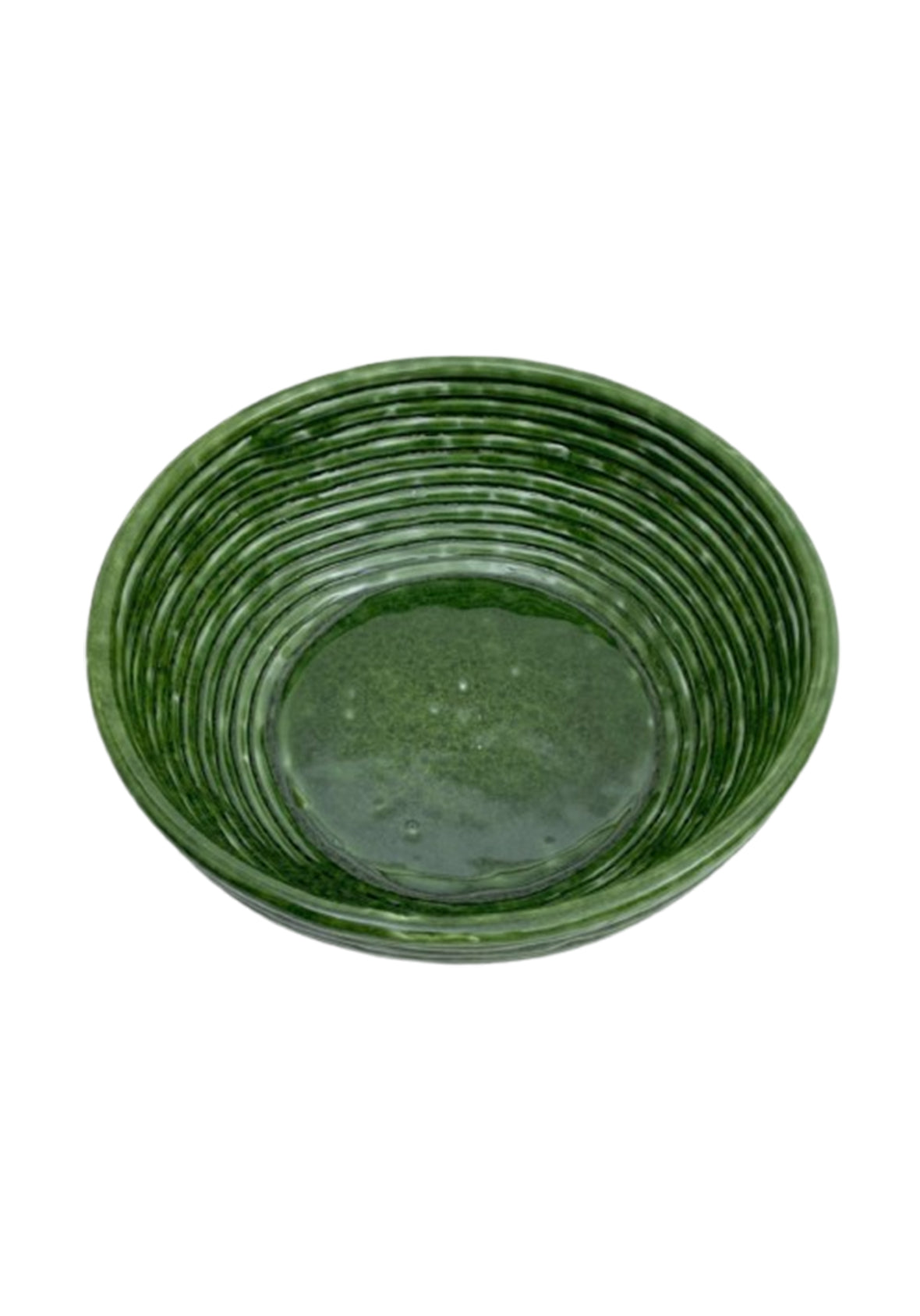 Bowl Cerámica Acanalada Cerámica- Esmerald