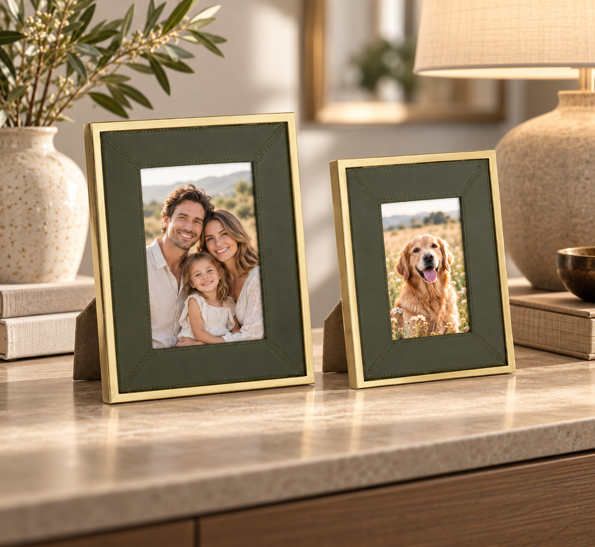 LEATHER PHOTO FRAMES