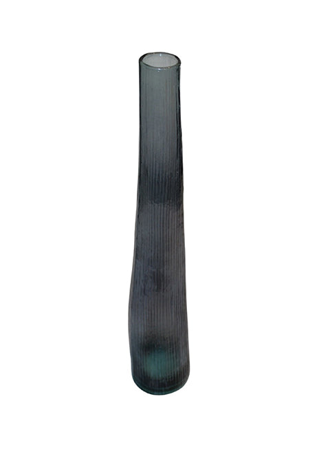 Jarrón Harmony de vidrio reciclado azul