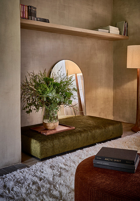 Jarrón Hurricane-  de madera de mango · Natural