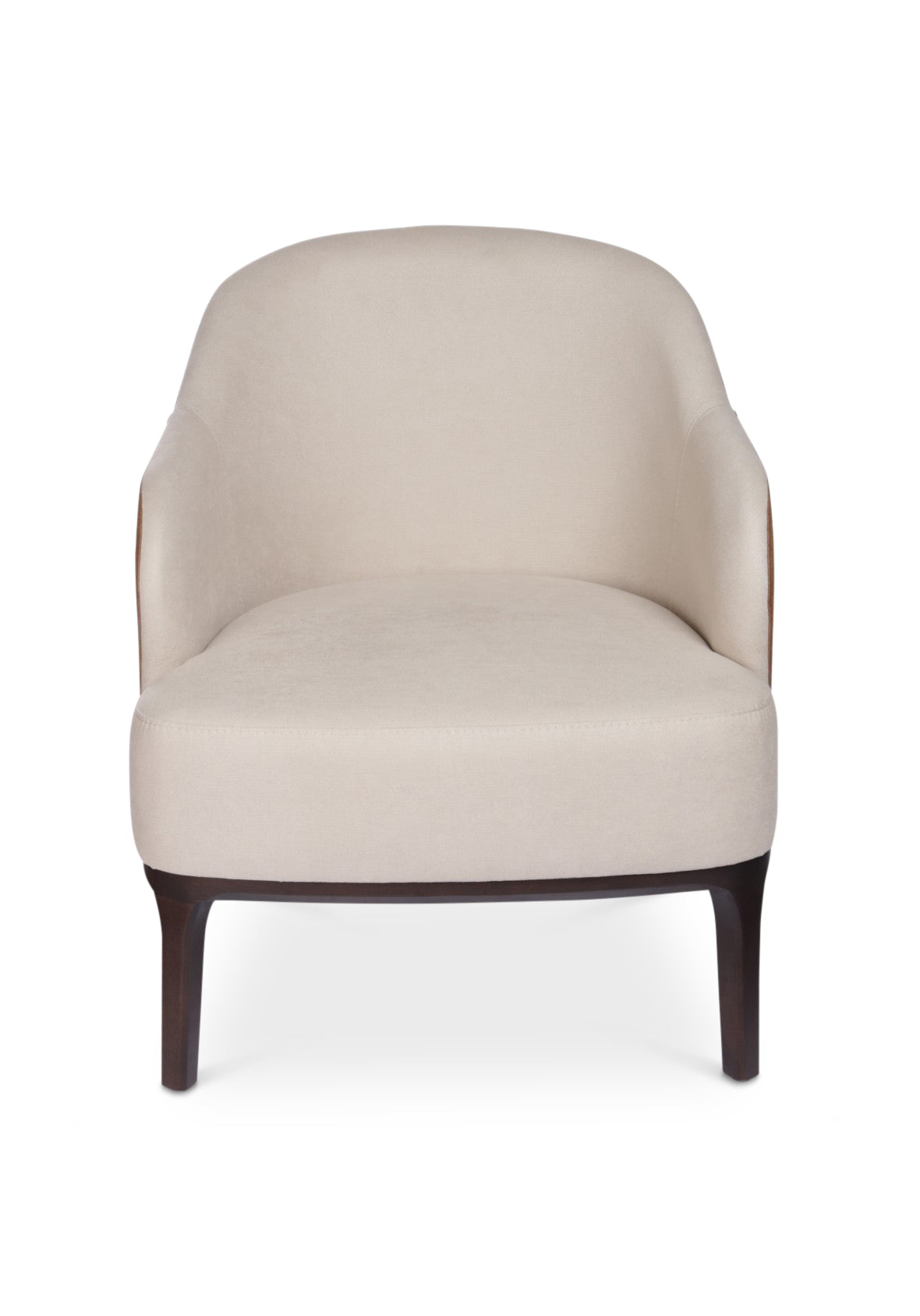Sillón individual Bergen Tapizado Tela Respaldo Curvo
