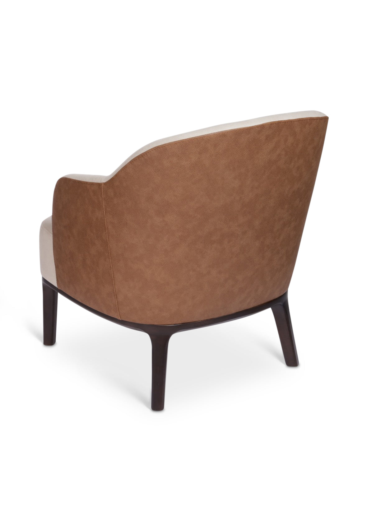 Sillón individual Bergen Tapizado Tela Respaldo Curvo