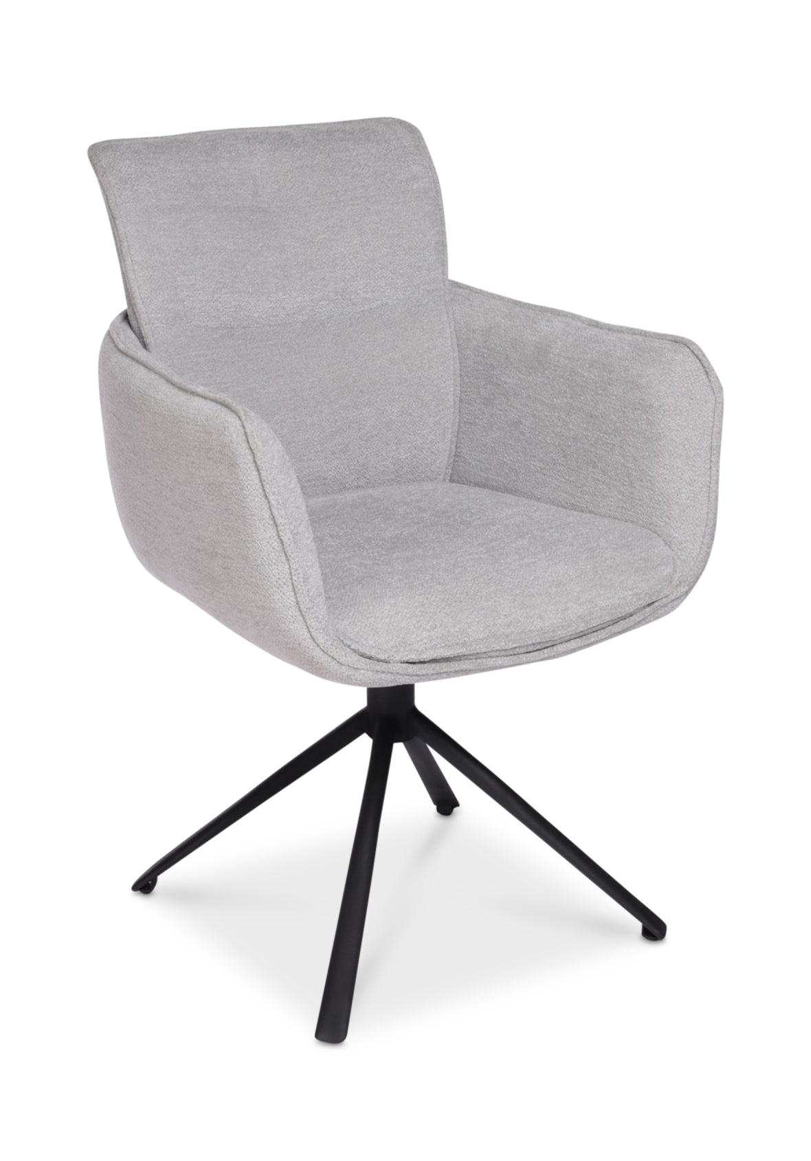 Sillón individual Malmö Base Metal Negra