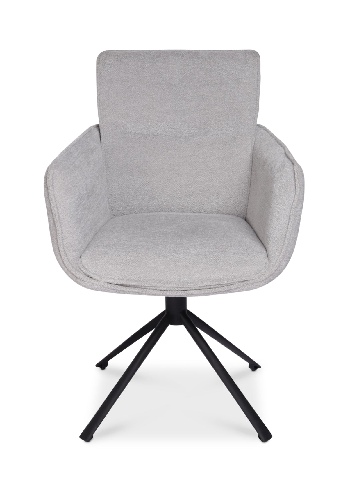Sillón individual Malmö Base Metal Negra