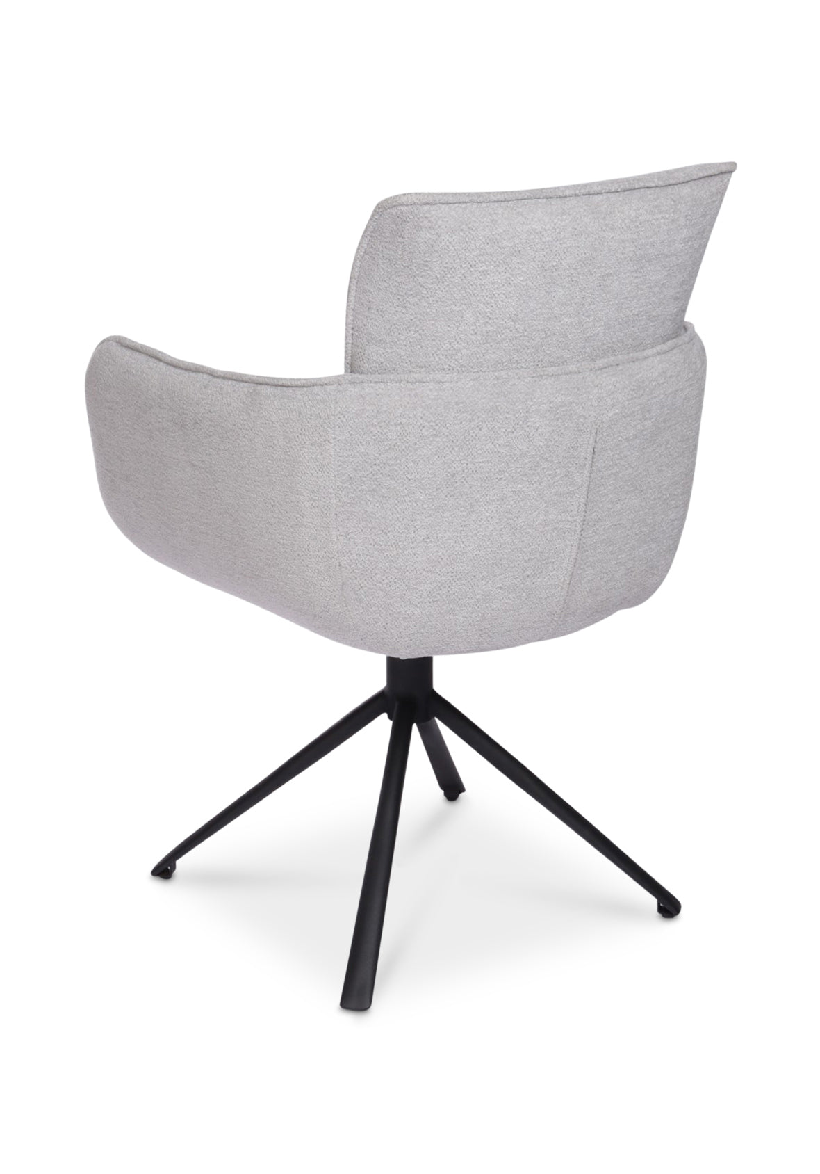 Sillón individual Malmö Base Metal Negra