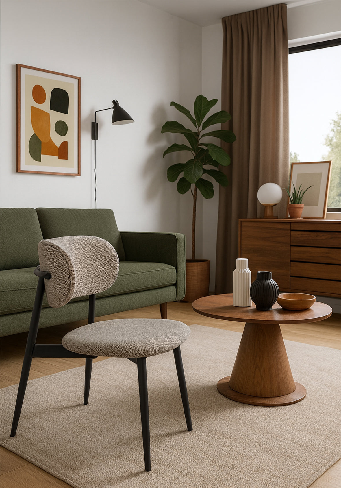 Silla Soren Madera Grafito
