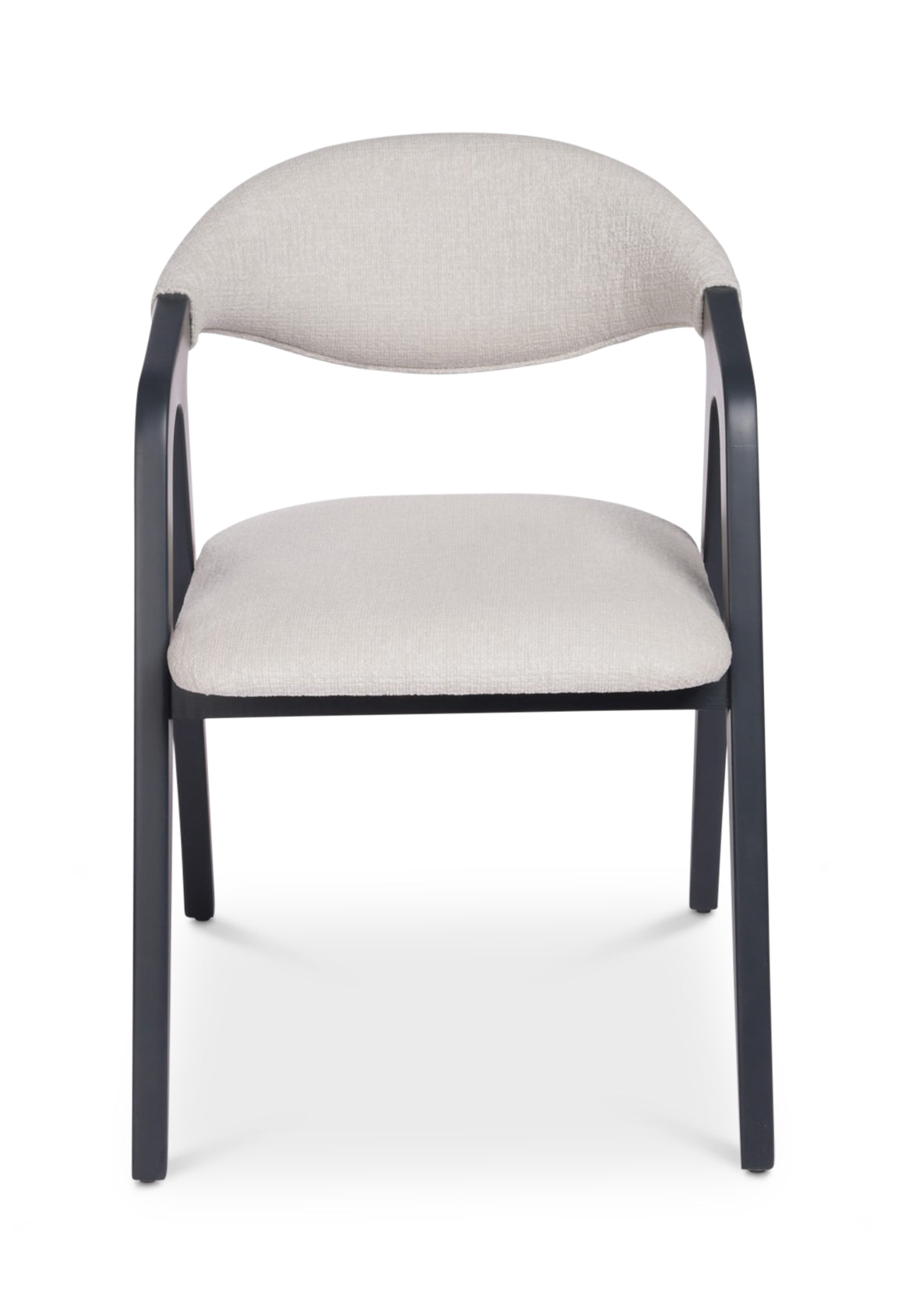 Silla Lars con descansabrazos madera y tapizado
