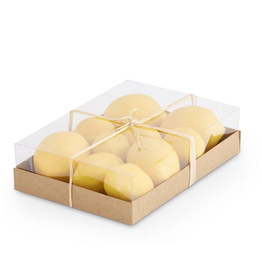 Caja De 10 Limones Decorativos