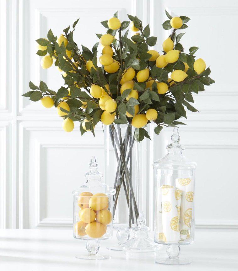 Caja De 10 Limones Decorativos