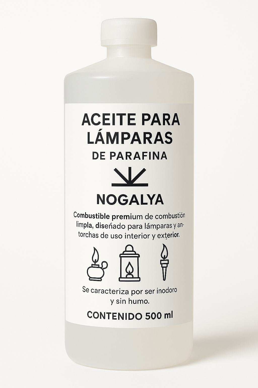 Aceite de Parafina Inodoro para Lámparas y Antorchas 500 ml | Combustible Limpio sin Humo