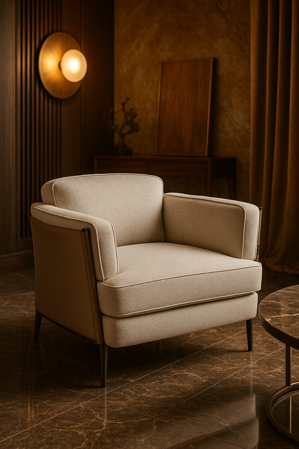 Sillón Individual Los Angeles, Personalizable Moderno | Tapizado a Medida