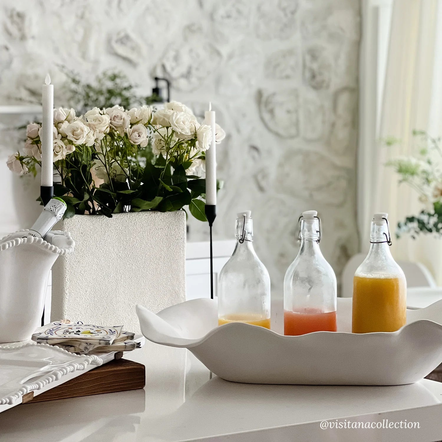 Large Oval Nube Centerpiece