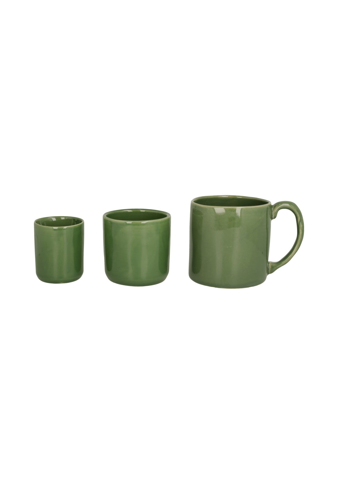 Set de 4 tazas sin asa para café espresso de cerámica – Colección ORGÁNICA – Hechas en Portugal