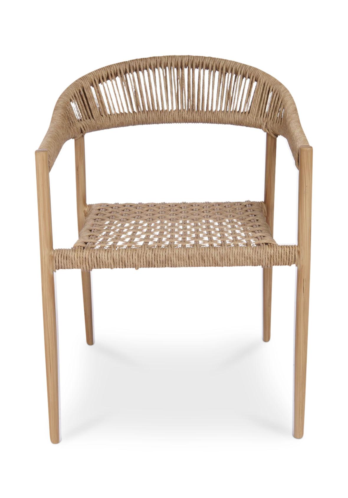 Silla Exterior Naxos Aluminio con Tejido Sintético Natural Obscura