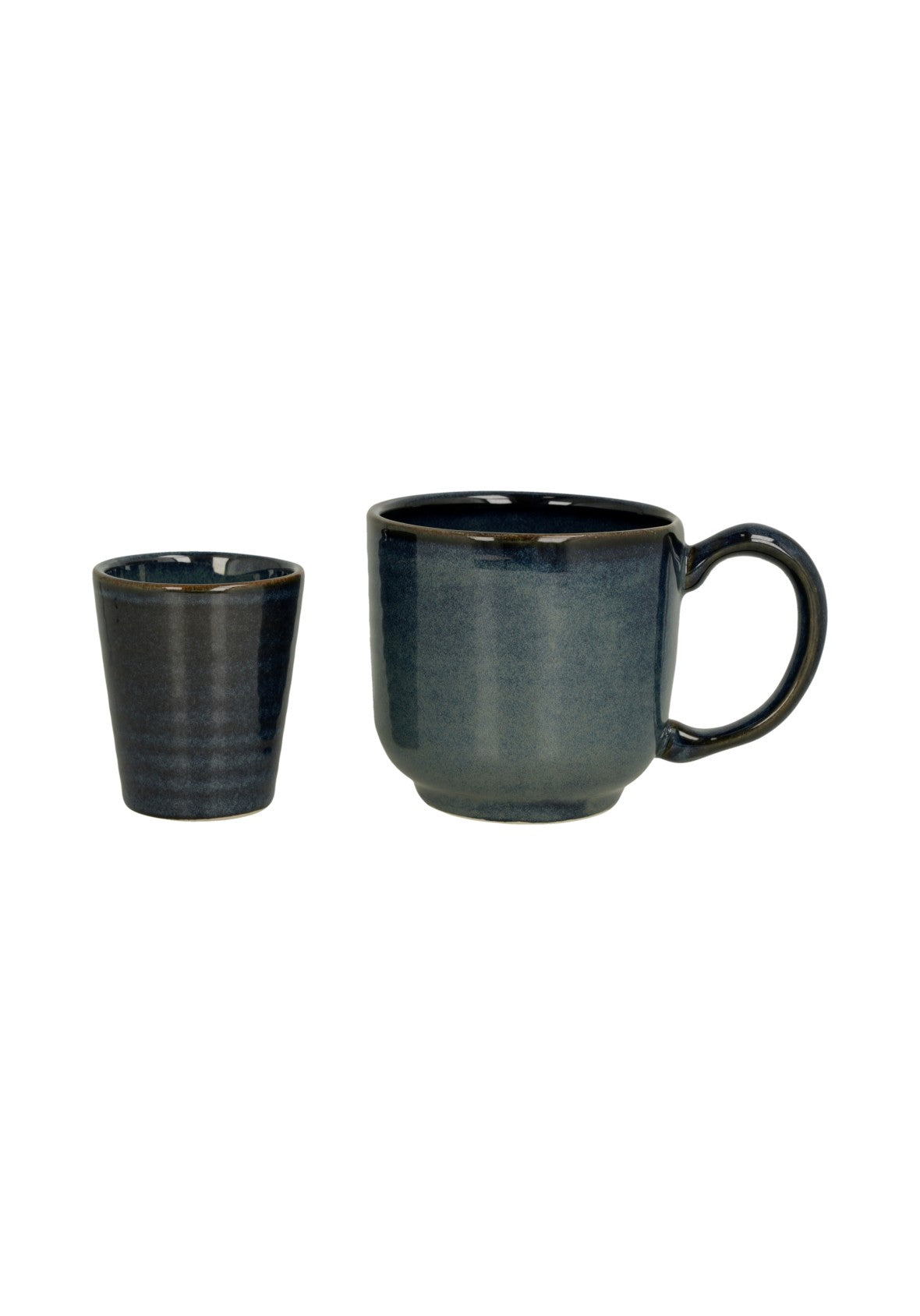 Set de 4 Tazas sin asa  para espresso/agua  en cerámica fina – Colección ACTUAL – Hecho en Portugal