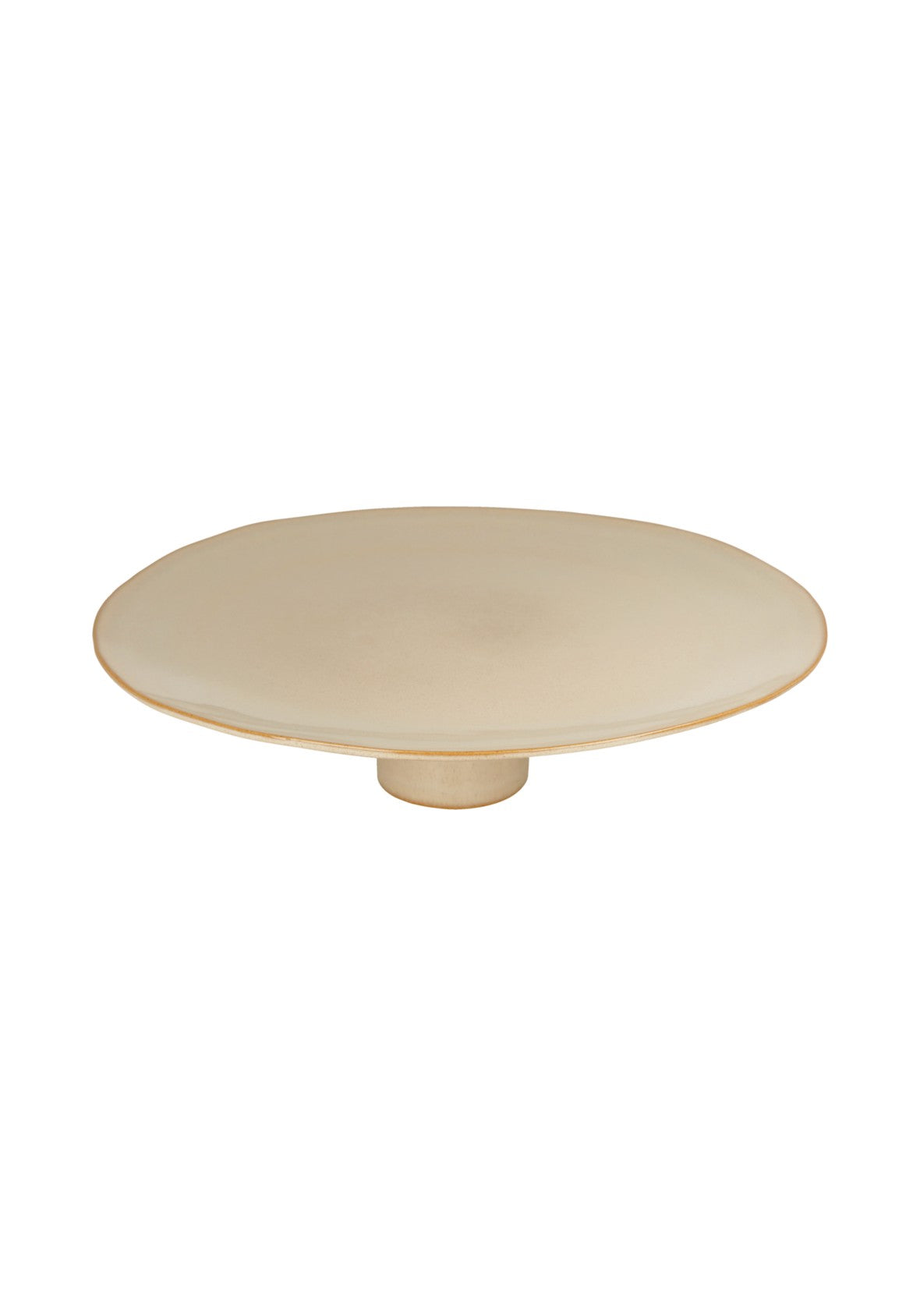 Base para pastel de cerámica – Ø35 cm – Colección Orgánica – Hecho en Portugal