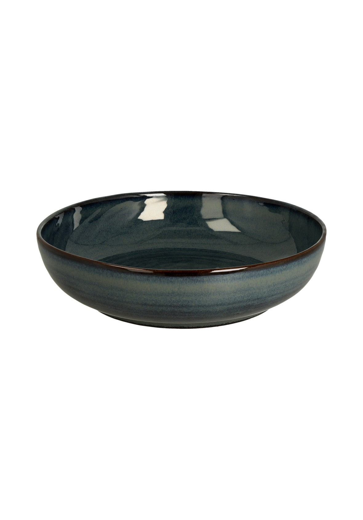 Set de 4 platos hondos en cerámica fina 22 cm– Colección ACTUAL – Hecho en Portugal