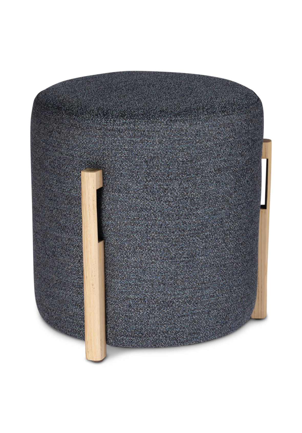 Taburete Axsel Tapizado Bouclé Base Madera Clara