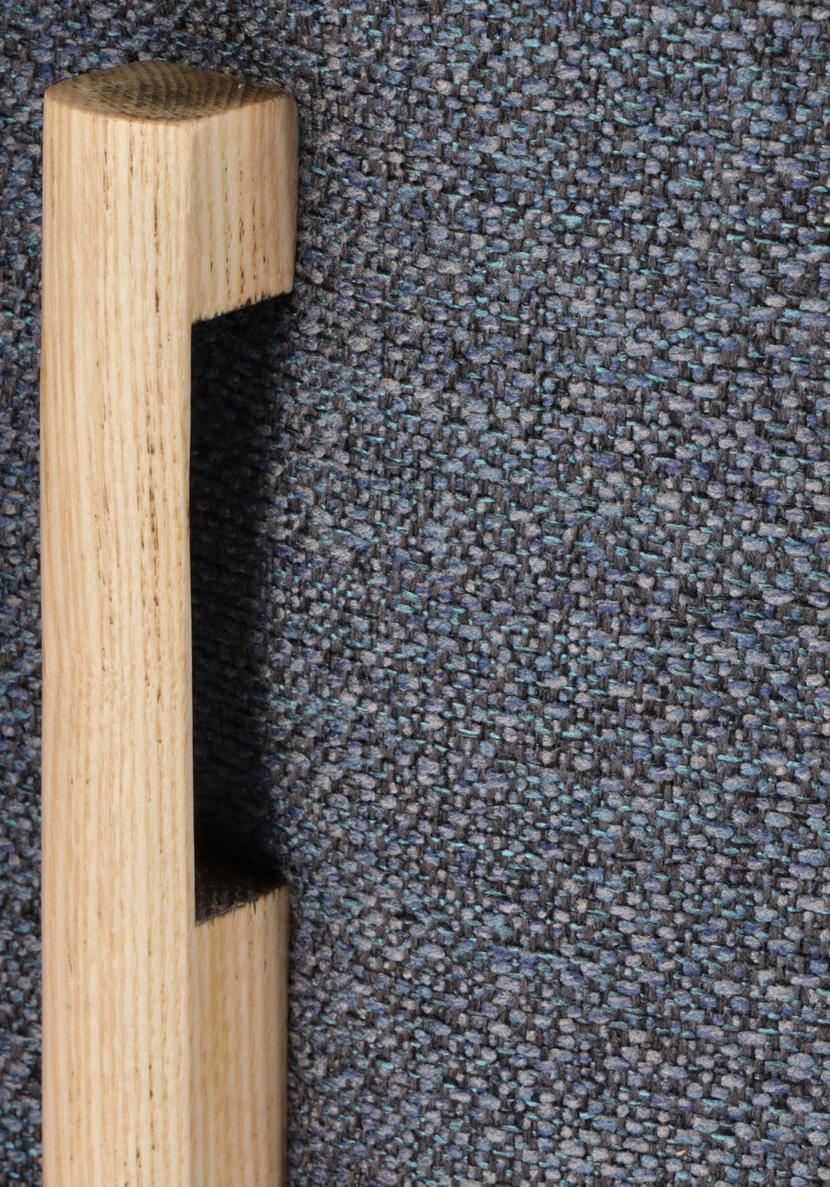 Taburete Axsel Tapizado Bouclé Base Madera Clara
