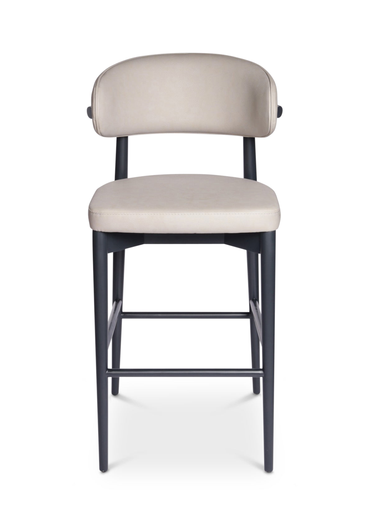 Banco Soren Madera Grafito Tapizado Gris