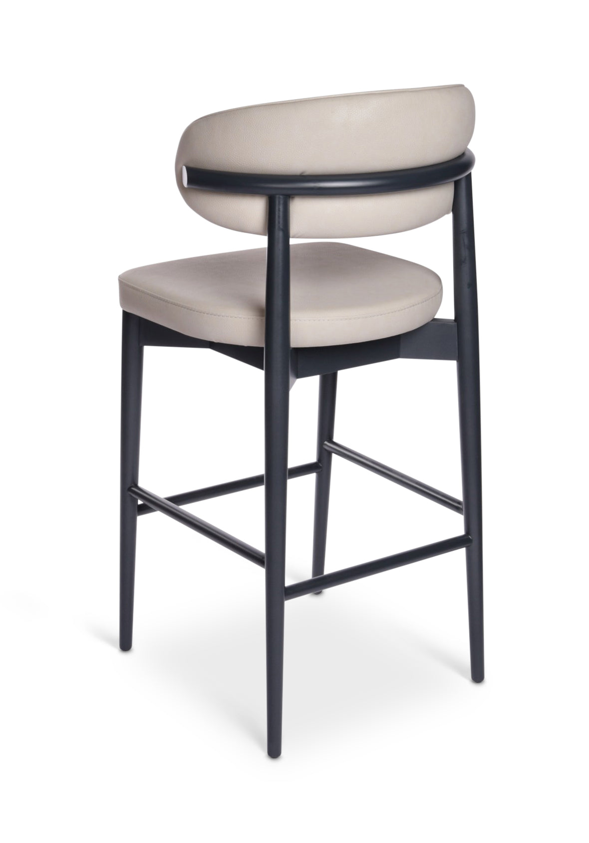 Banco Soren Madera Grafito Tapizado Gris