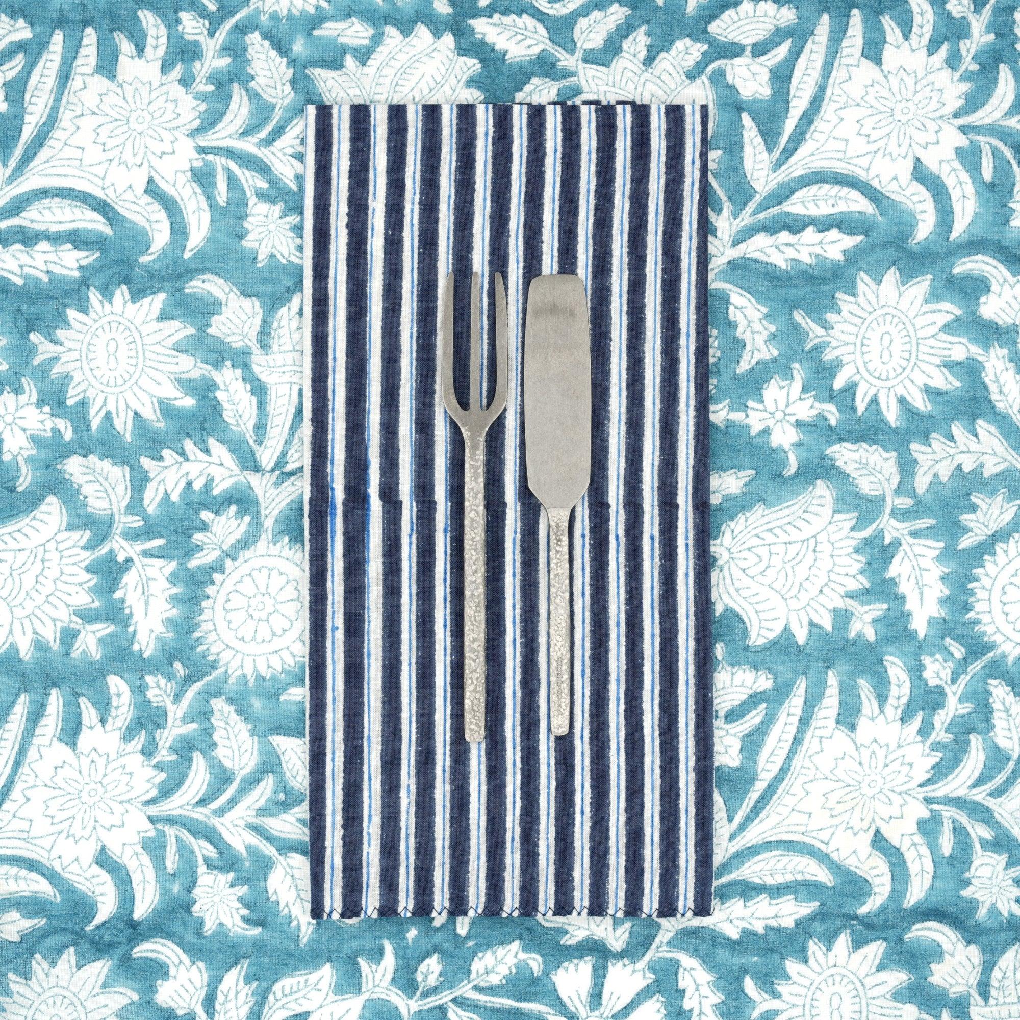 Servilletas Lila  (Set de 4) – Algodón Reciclado Artesanal