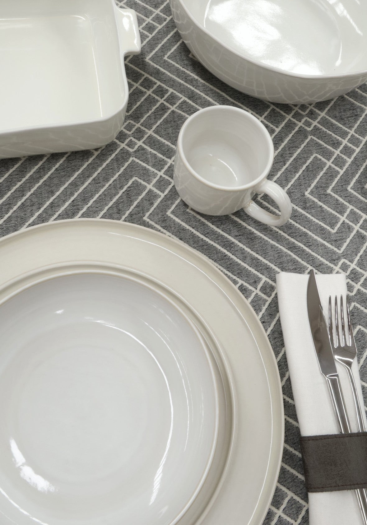 Set de 4 Tazas para cafe en cerámica fina – Colección ACTUAL– Hecho en Portugal