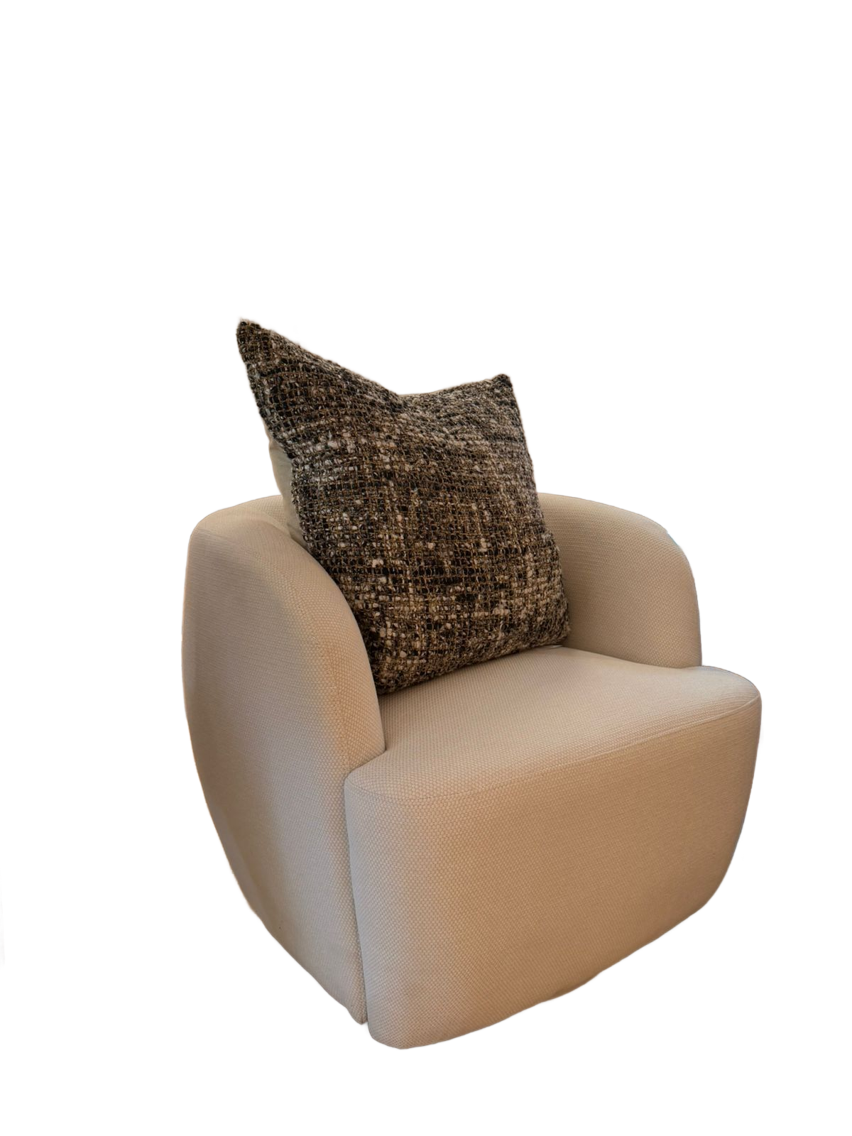 Sillón Individual Lund Tapizado en Bouclé
